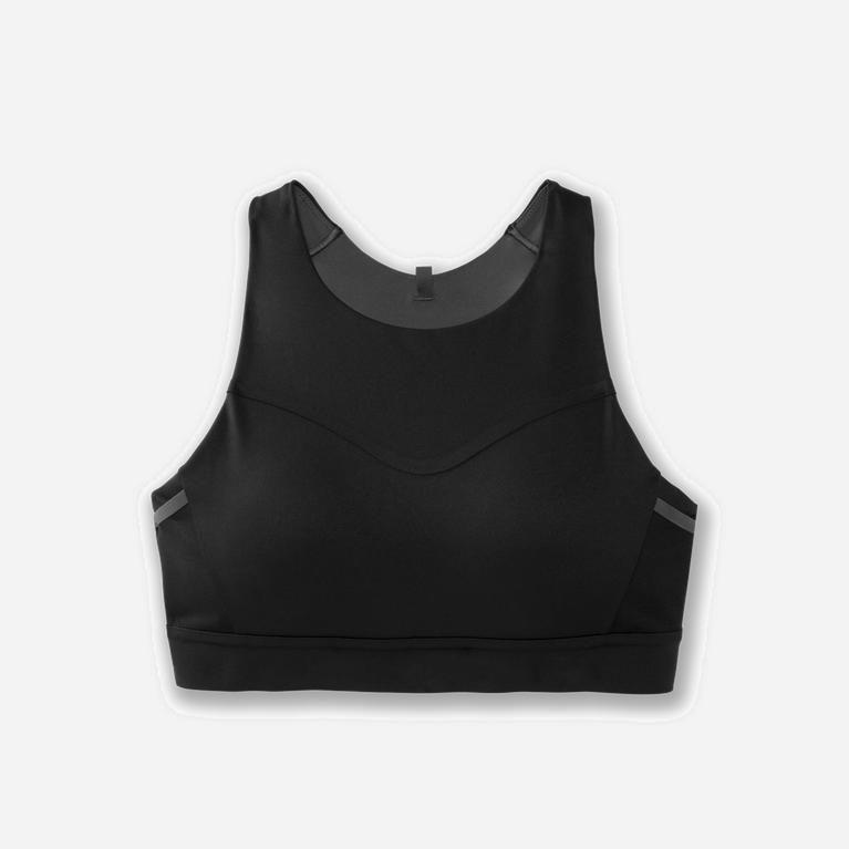 Brooks Drive 3 Pocket Womens Running Bra Ireland Black (RJNE-25760)